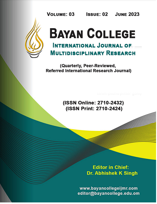 					View Vol. 3 No. 2 (2023): Bayan College IJMR
				